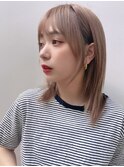 大人可愛い20代30代40代小顔レイヤー×ラテベージュ