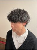 波巻きメンズパーマ