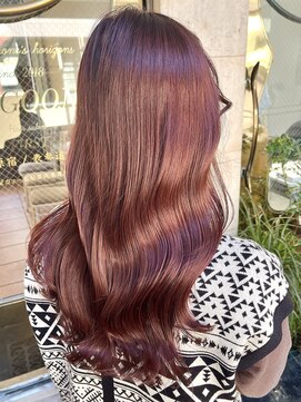 ラグーン 原宿 表参道(LAGOON) 【LAGOON】ブリーチなしダブルカラー/イメチェン/レッドブラウン