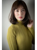 モッズヘア 越谷(mod's hair) 斜めバング毛先パーマワンカールヘルシースタイルv越谷30代40代