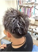 ツイストパーマ&ホワイトブリーチ