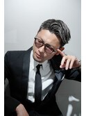 大人男子のブリーチカラー