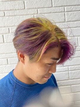 リタ ヘアメイク(Rita hair make) バイオレット×ライトグリーン