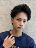 萱原大幹　アップバング/眉毛/短髪/メンズカット