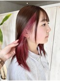 【倉敷/中島/Luana.】インナーカラーピンク