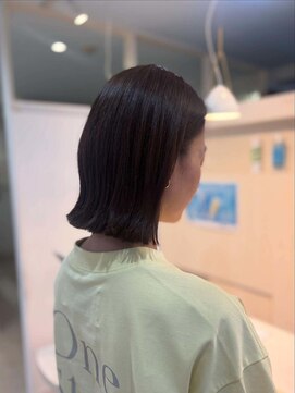 リブレ(LIBRE) 【LIBRE恵比寿】切りっぱなしボブ×オリーブカラー