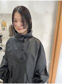 ぱつっとボブ