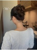 ふわふわアップスタイル