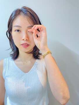 シアアルン 新小岩店(SHEER alun) 前髪なし顔まわりレイヤーミディアム