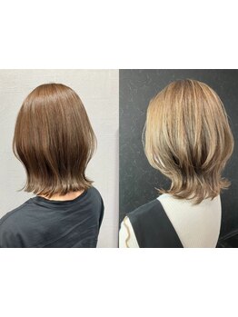 大人女性におすすめ！気になる白髪まずは白髪ぼかしハイライトでファッショナブルに！