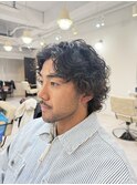 メンズミディアムパーマ