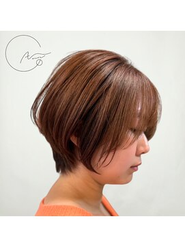 ショート・オレンジ暖色カラー