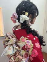 アカネ(Akane)&nbsp;成人式ヘアセット　振袖着付け　10代 20代