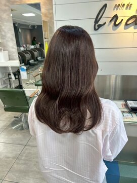 ソワン ドゥ ブレス 今里店(soin de brace) 暖色ブラウン