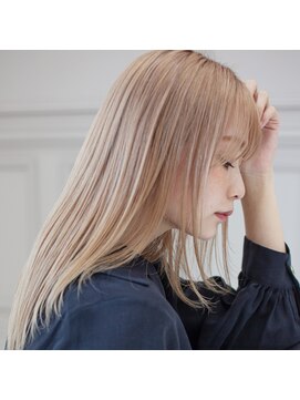 アッシュ 等々力店(Ash) ブリーチ ダブルカラー 韓国ロング