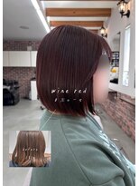 ヘアサロン エスプリ(hair salon esprit)&nbsp;ワインレッド/チェリーレッド/ブリーチなしカラー