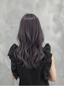 ノル(nol.) ラベンダーグレージュ×セミロングレイヤー