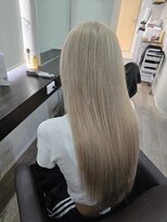 グランディールヘアデザイン(grandir hairdesign)&nbsp;プルエクステ/ホワイトベージュ/ロングヘア/千葉
