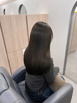 レト 梅田店(LETO)&nbsp;濃いめオリーブベージュ×ダメージ補修トリートメント
