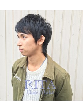 ヘアデザインサロン246 ミディアム　ビジネススタイル　メンズカット