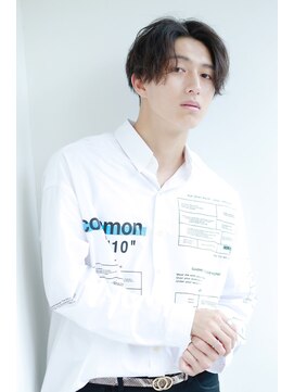 リップス 原宿(LIPPS) 前下がり！センターパート　ゆるスパイラル