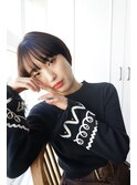 シースルーバング×ショート【knit 銀座　荒柄ノエル】/髪質改善