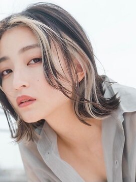 レミ(lemi est) ミストバング/フェイスフレーミングカラー/ブリーチオンカラー