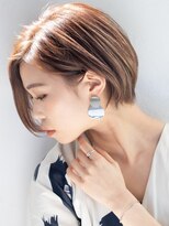 テラスコード(TERRACE CODE) 小顔補正立体カット　グレージュカラー　ハンサムショート