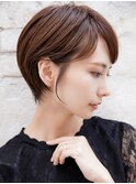 ショートカット×ひし形ショートボブ×前髪あり20代30代40代 s03