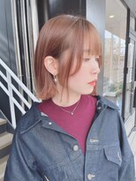 シオ ヘアー デザイン(Sio. hair design)&nbsp;縮毛矯正と切りっぱなしボブ