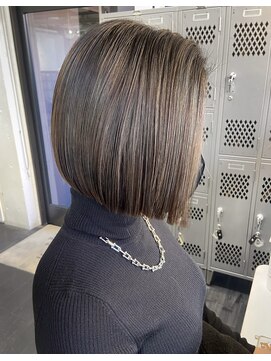 エムプラス 二子玉川(Mplus) ●馴染ませハイライト×ミニボブ●