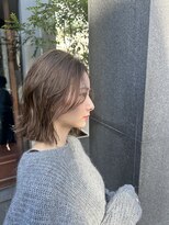 オアシス 表参道(OASIS) 透け感顔まわり似合わせ韓国くびれレイヤー切りっぱなしボブ