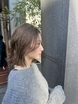 オアシス アヴェダ 表参道(OASIS AVEDA) 透け感顔まわり似合わせ韓国くびれレイヤー切りっぱなしボブ