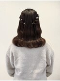ハーフツイン ヘアセット