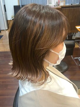 ノワール NOIR ニュアンスカラー/外ハネミディアム/外ハネウェーブ