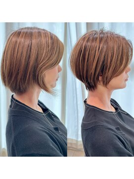 アンド ストーリーズ(&STORIES) ショートボブ髪型30代40代50代前髪あり前髪なし面長丸顔【倉田】