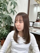 ベルヘアーデザイン 堺東(Belle hair Design)&nbsp;前上がりレイヤー/レイヤー/韓国風スタイル/韓国/堺東