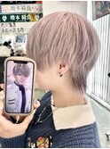 恋と深空 セイヤ ダブルカラー グレージュ シルバー ベージュ