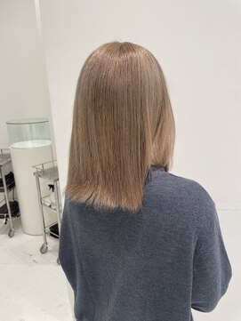 ハイブ 金沢(Hive) 黒染め履歴　ミルクティーベージュ