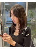 【ミディアム】ワンカールで小顔レイヤー