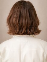 カバーヘア ブリス 志木南口駅前店(COVER HAIR bliss)&nbsp;アプリコットオレンジ小顔外ハネボブウルフカットX志木20代30代