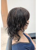 無造作セミロング