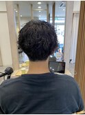 メンズパーマ　担当川角