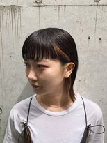 ワークス 下北沢(WORKS)&nbsp;黒髪小顔無造作外人風イヤリングカラー【下北沢】