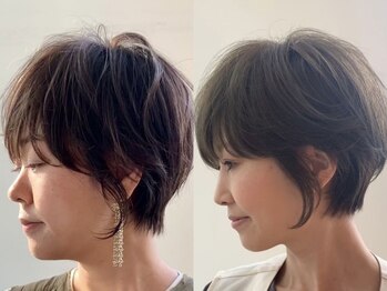 ヘアーアンドビューティー ザ ビー(Hair & Beauty the B)の写真/白髪ぼかし可能◎ダメージを最小限まで抑えたオーガニックカラーで頭皮に優しい♪明るめの色合いも対応!