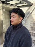ダウンバングスパイキーショート/短髪メンズショート/ツイスト