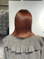 ノーム(norm)&nbsp;オレンジカラー/オレンジブラウン/ブリーチ無し/ロブ/ボブ