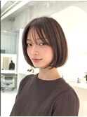 切りっぱなしボブ