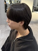 リオールバイニアウ(RE:ALL by Niau) メンズマッシュウルフニュアンスパーマシースルー韓国風ツーブロ