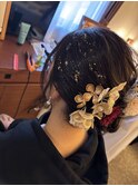 ルーズでふんわり♪シニヨンヘアセット
